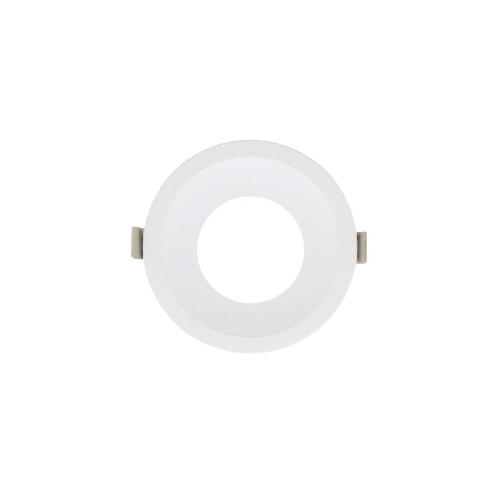LED verdiept armatuur enkel rond WIT