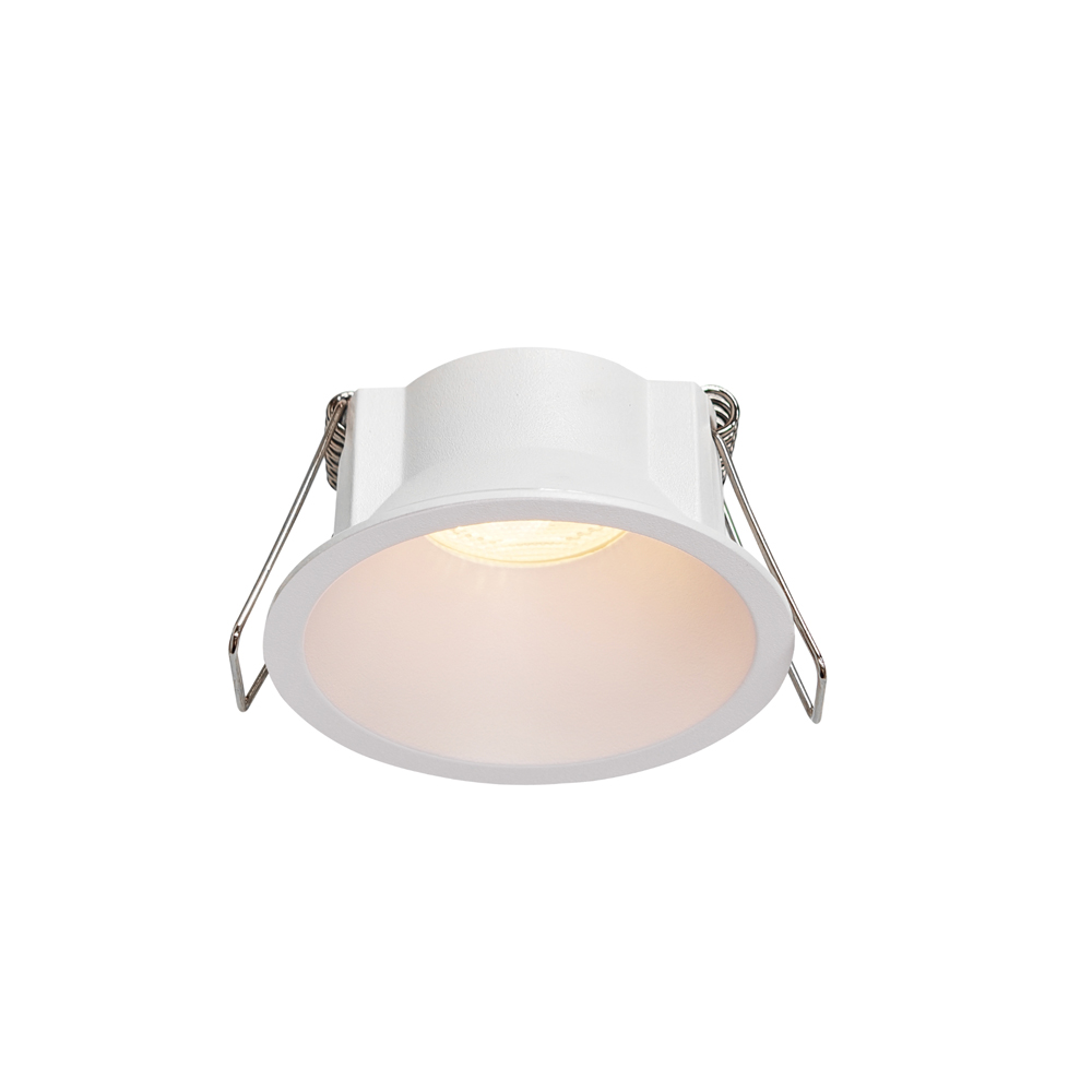 LED verdiept armatuur enkel rond WIT Mini GU10