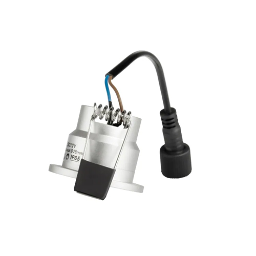Grijze LED veranda / overkapping / tuinhuis inbouwspots - set van 12 dimbare IP65 spots 12Volt 2700K warm wit