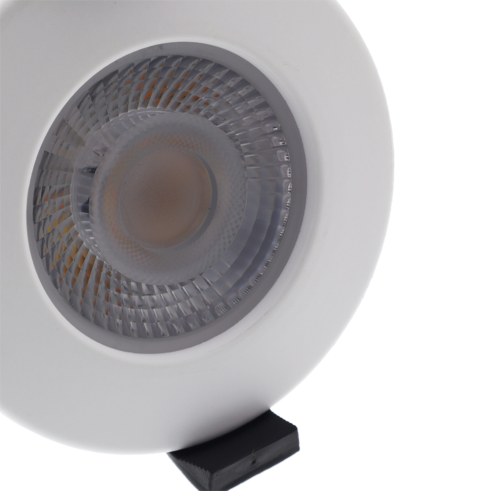 LED fire rated inbouwspot 5W rond WIT IP65 dimbaar – CCT switch – 2700K – 3000K – 4000K – interne driver – brandvertragend
