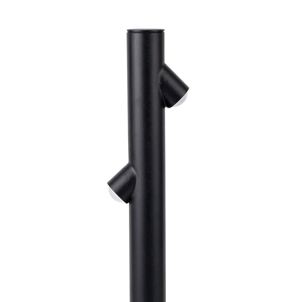 Ronde staande LED tuinlamp Silas met 2 lichtpunten 60 cm | warm wit | IP65 buitenlamp pad‑ &amp; terraslicht