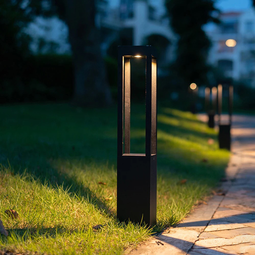Vierkante Luna staande LED tuinlamp 60 cm | pad- &amp; terraslicht | warm wit IP65 buitenlamp