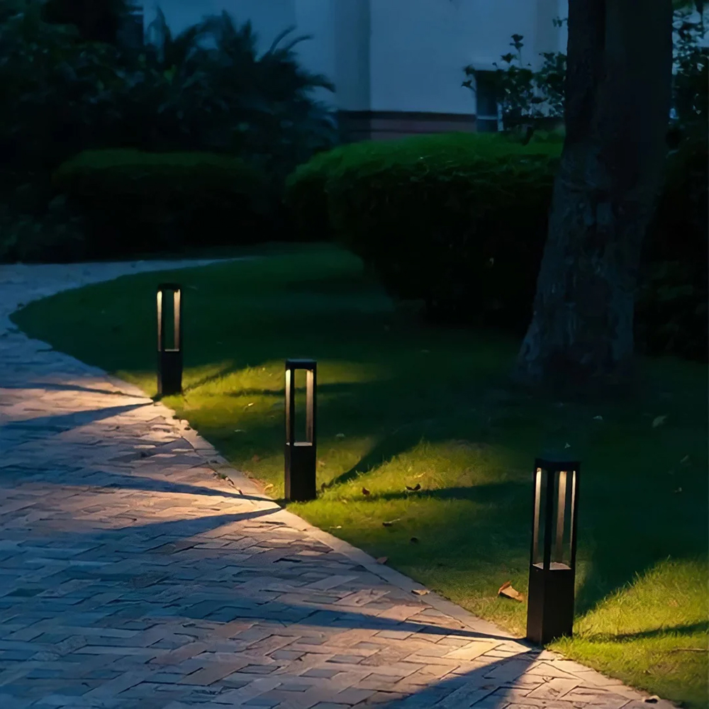 Vierkante Luna staande LED tuinlamp 60 cm | pad- &amp; terraslicht | warm wit IP65 buitenlamp