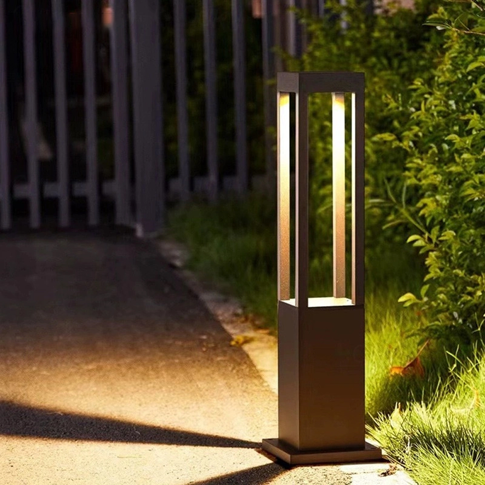 Vierkante Luna staande LED tuinlamp 60 cm | pad- &amp; terraslicht | warm wit IP65 buitenlamp